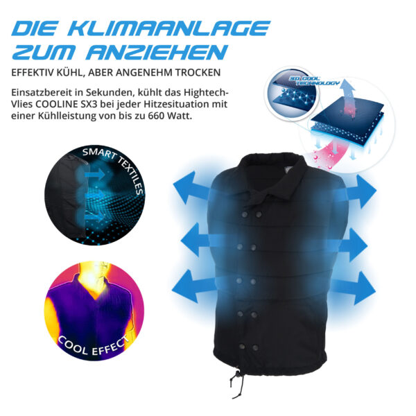 E.COOLINE gilet refrigerante PowerVital - gilet refrigerante - immagine 11