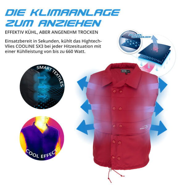 E.COOLINE gilet refrigerante PowerVital - gilet refrigerante - immagine 13