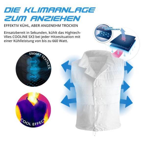 E.COOLINE gilet refrigerante PowerVital - gilet refrigerante - immagine 15