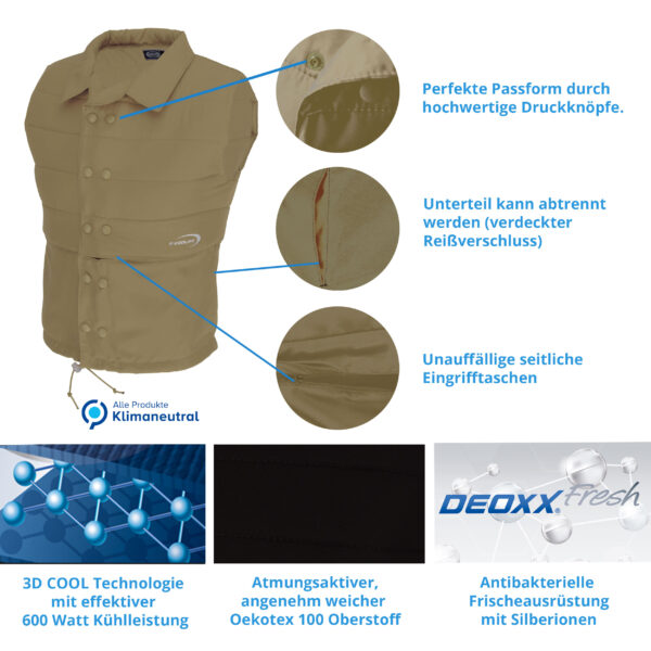 E.COOLINE gilet refrigerante PowerVital - gilet refrigerante - immagine 16