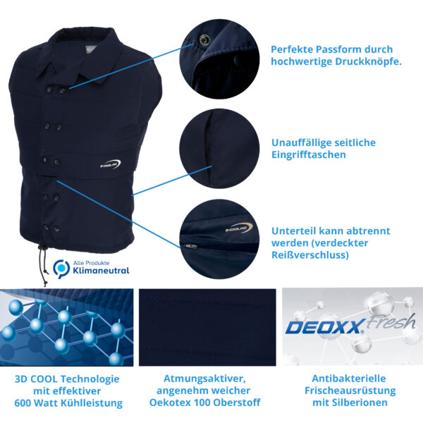 E.COOLINE gilet refrigerante PowerVital - gilet refrigerante - immagine 8