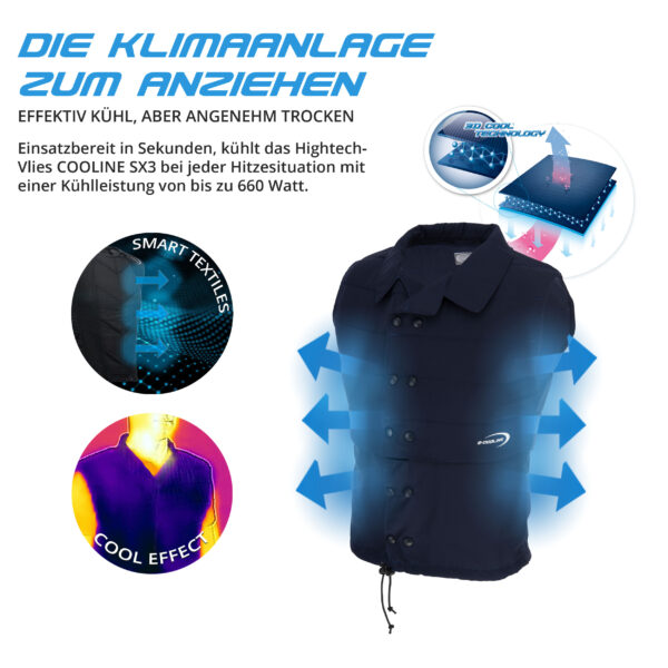 E.COOLINE gilet refrigerante PowerVital - gilet refrigerante - immagine 9