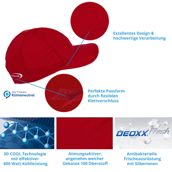 E.COOLINE Powercool SX3 BaseCap - berretto da baseball refrigerante - immagine 19