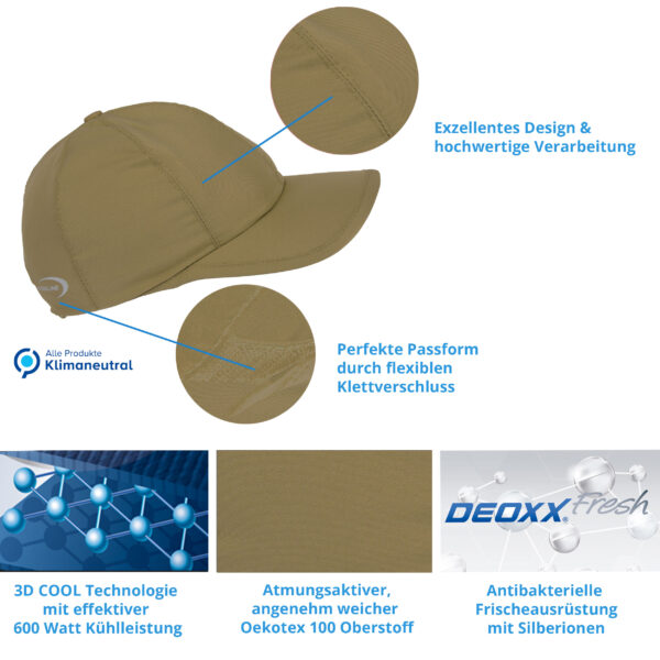 E.COOLINE Powercool SX3 BaseCap - berretto da baseball refrigerante - immagine 21