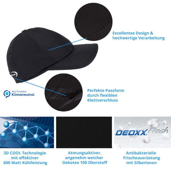 E.COOLINE Powercool SX3 BaseCap - berretto da baseball refrigerante - immagine 15