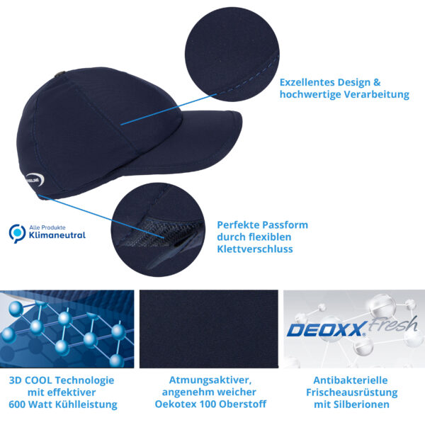 E.COOLINE Powercool SX3 BaseCap - berretto da baseball refrigerante - immagine 17