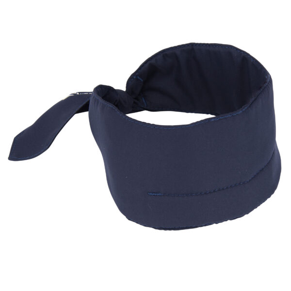 Sciarpa refrigerante con logo E.COOLINE, di colore blu