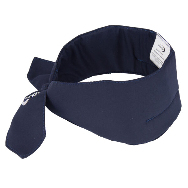 Sciarpa refrigerante con logo E.COOLINE, di colore blu