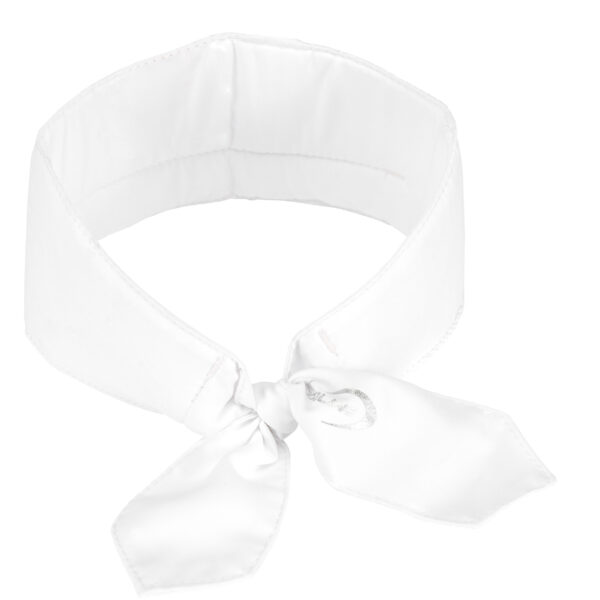 Sciarpa refrigerante con logo E.COOLINE, di colore bianco