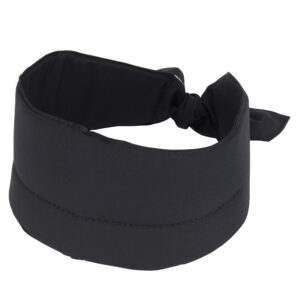 Sciarpa refrigerante con logo E.COOLINE, di colore nero