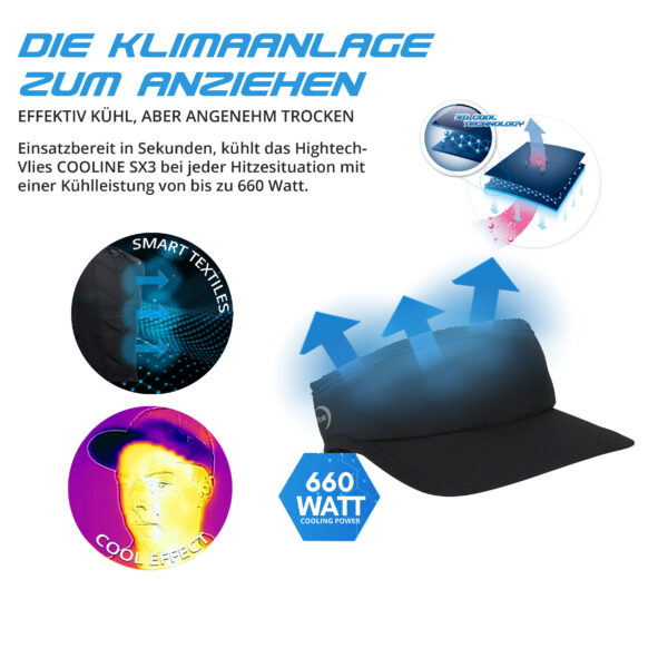E.COOLINE Powercool SX3 KühlSunVisor - visiera refrigerante - immagine 9