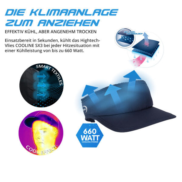 E.COOLINE Powercool SX3 KühlSunVisor - visiera refrigerante - immagine 11