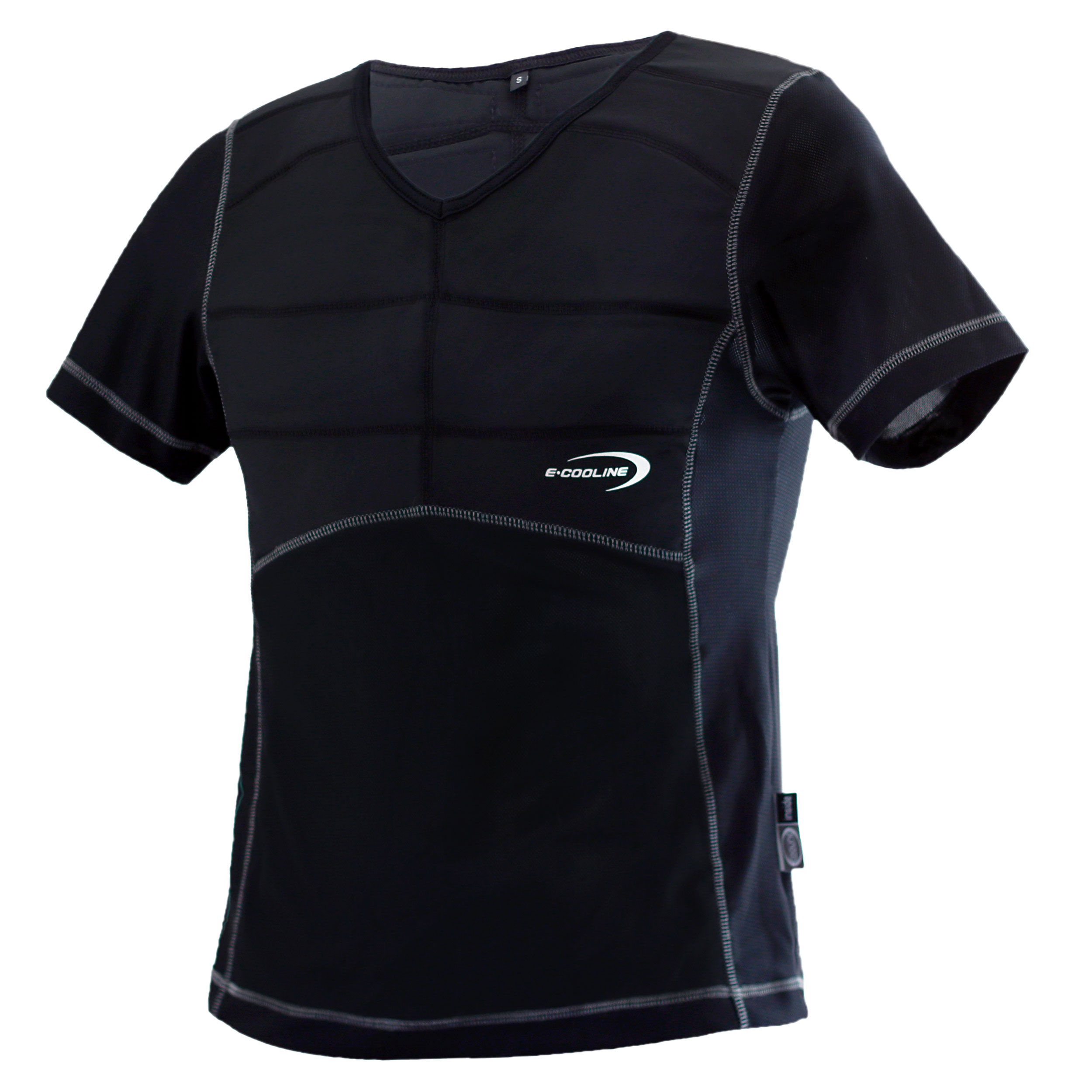 E.COOLINE Powercool SX3 T-Shirt - t-shirt refrigerante - condizionatore da indossare T-shirt refrigerante E.COOLINE di colore nero