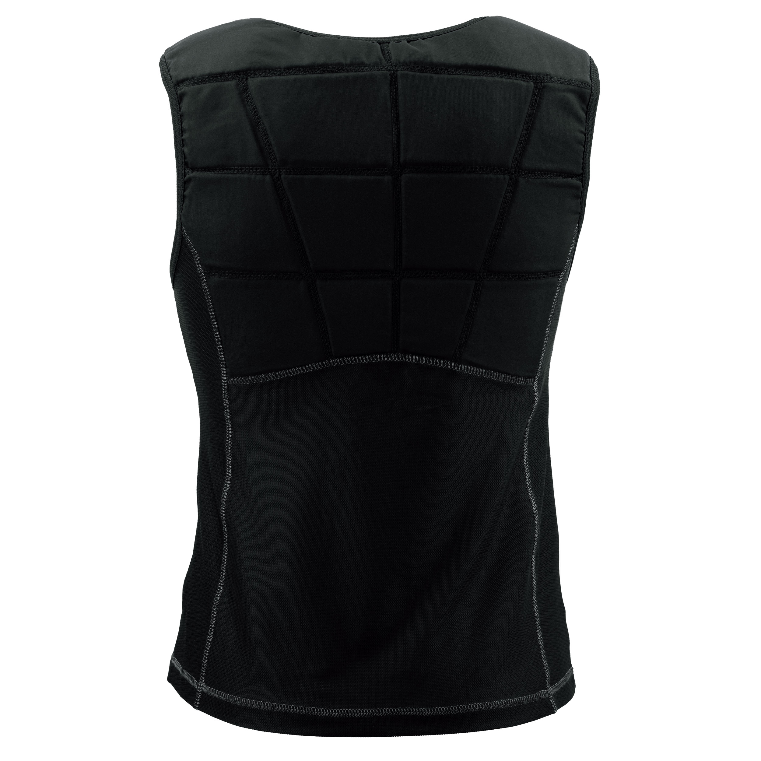 E.COOLINE Powercool SX3 - maglia smanicata refrigerante - il condizionatore da indossare Retro della maglia smanicata refrigerante E.COOLINE in colore nero